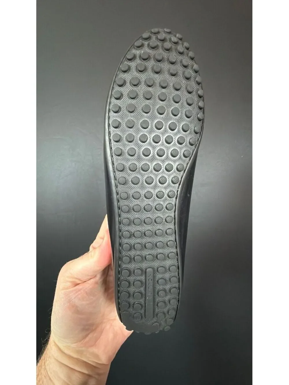 Louis Vuitton Black & Gold Driving Loafers Size 36.5
